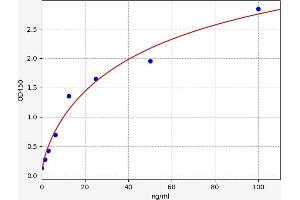 Typical standard curve (MGEA5 Kit ELISA)