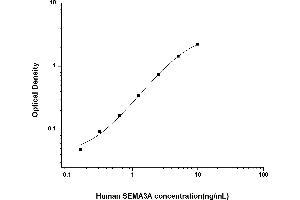 Typical standard curve (SEMA3A Kit ELISA)