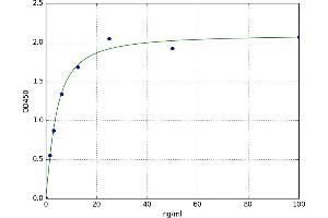 A typical standard curve (OVA sIgE Kit ELISA)