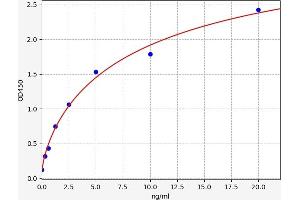 Typical standard curve (SMAD1 Kit ELISA)