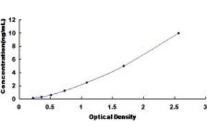 Typical standard curve (BDH1 Kit ELISA)