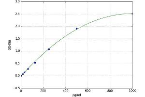 A typical standard curve (CCL6 Kit ELISA)