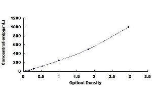 Typical standard curve (TNFSF14 Kit ELISA)