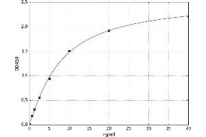 A typical standard curve (DEFB126 Kit ELISA)