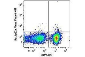 Flow Cytometry (FACS) image for Rat anti-Mouse IgM antibody (Alexa Fluor 488) (ABIN2667223) (Rat anti-Souris IgM Anticorps (Alexa Fluor 488))