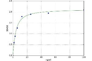 A typical standard curve (REG3g Kit ELISA)