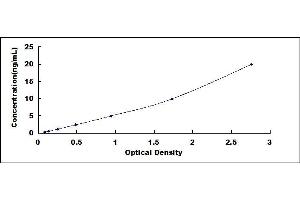 Typical standard curve (Fatty Acid Synthase Kit ELISA)