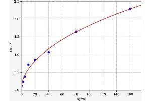 Typical standard curve (Clusterin Kit ELISA)