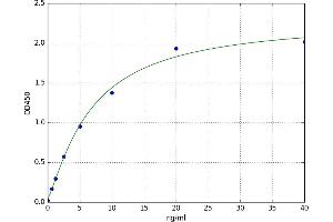 A typical standard curve (HSPG2 Kit ELISA)