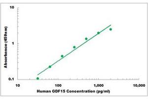 Representative Standard Curve (GDF15 Kit ELISA)