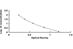 Typical standard curve (INHBE Kit ELISA)