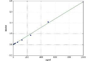 A typical standard curve (BIN1 Kit ELISA)