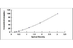 Typical standard curve (IL-6 Kit ELISA)