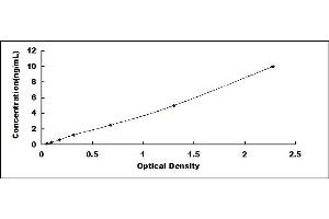 Typical standard curve (Claudin 1 Kit ELISA)