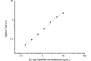 Typical standard curve (GAPDH Kit ELISA)