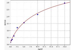 Typical standard curve (GALK1 Kit ELISA)