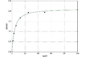 A typical standard curve (Calpain 6 Kit ELISA)