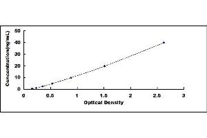 Typical standard curve (MUC1 Kit ELISA)