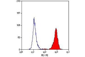 Flow Cytometry (FACS) image for anti-Vascular Cell Adhesion Molecule 1 (VCAM1) antibody (PE) (ABIN316782) (VCAM1 anticorps  (PE))
