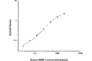 Typical standard curve (BDNF Kit ELISA)