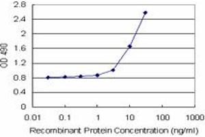 Sandwich ELISA detection sensitivity ranging from 1 ng/mL to 100 ng/mL. (IFITM3 (Humain) Matched Antibody Pair)