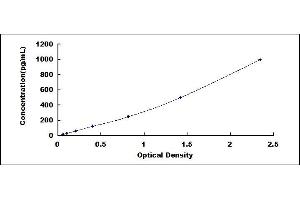 Typical standard curve (VEGF 165 Kit ELISA)