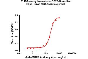 Elisa plates were added with Flag Tag CD20-Nanodisc (0. (CD20 Protéine)