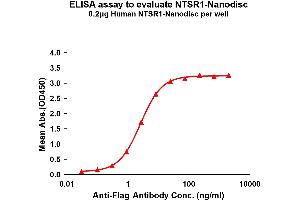 Elisa plates were pre-coated with Flag Tag N-Nanodisc (0. (NTSR1 Protéine)