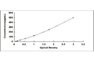 Typical standard curve (IL-1 beta Kit ELISA)