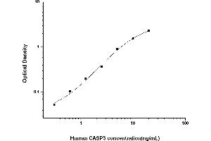 Typical standard curve (Caspase 3 Kit ELISA)