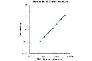 ELISA image for Interleukin 21 (IL21) ELISA Kit (ABIN2472117) (IL-21 Kit ELISA)