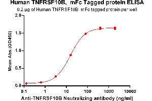 ELISA plate pre-coated by 2 μg/mL (100 μL/well) Human TNFB, mFc tagged protein (ABIN6961152, ABIN7042333 and ABIN7042334) can bind Anti-TNFB  Neutralizing antibody ([getskuurl sku